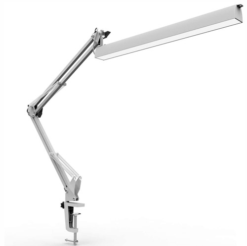 Lampe de Table Architecte Pliable avec Clamp, Luminosité Infinie Réglable, Lampe de Table Dimmable