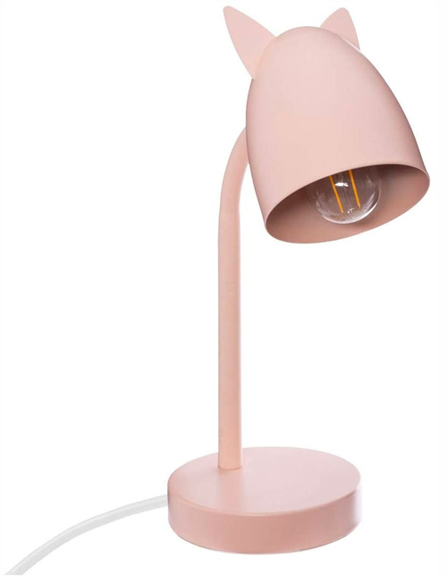 Atmosphera - Lampe à Poser en métal Rose Oreilles de Chat