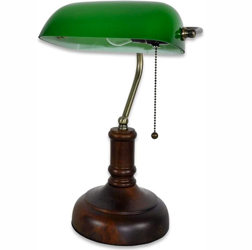 MZStech lampe de banquier vintage